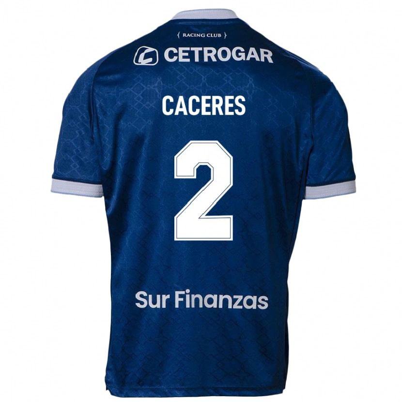 Danxen Homem Camisola Juan Jose Caceres #2 Azul Escuro Alternativa 2025/26 Camisa Brasil