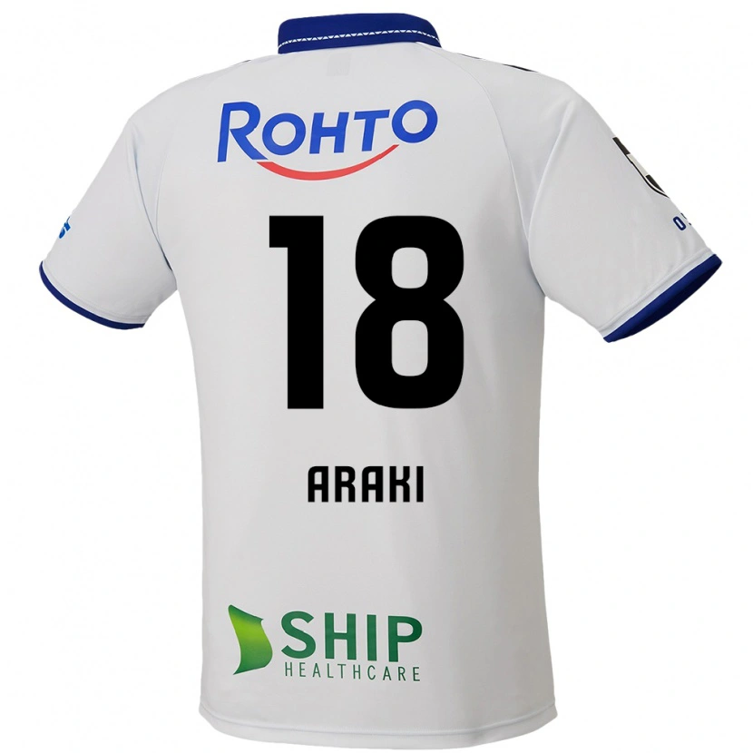 Danxen Homem Camisola Rui Araki #18 Branco Azul Preto Alternativa 2025/26 Camisa Brasil