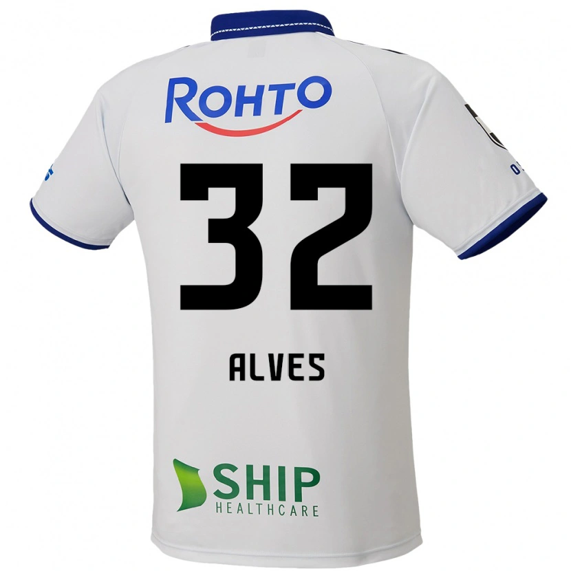 Danxen Homem Camisola Tiago Alves #32 Branco Azul Preto Alternativa 2025/26 Camisa Brasil