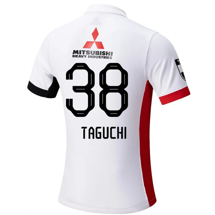 Danxen Homem Camisola Keita Taguchi #38 Branco Preto Alternativa 2025/26 Camisa Brasil