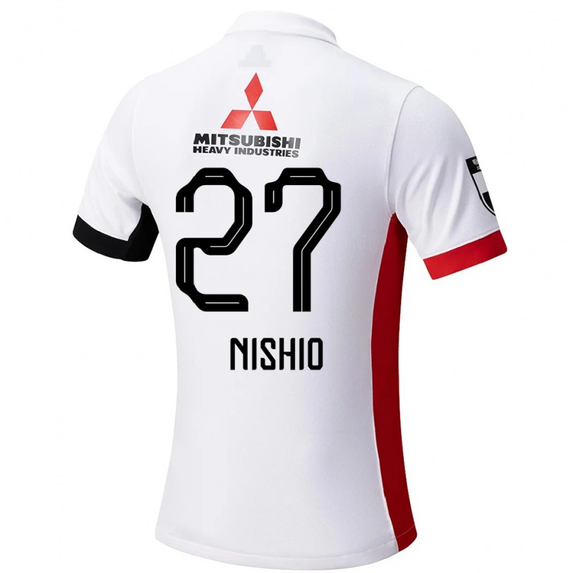 Danxen Homem Camisola Hanon Nishio #27 Branco Preto Alternativa 2025/26 Camisa Brasil