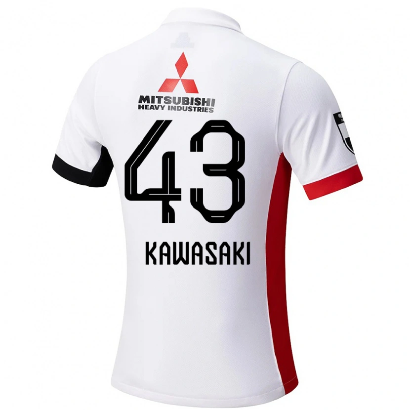 Danxen Homem Camisola Atsushi Kawasaki #43 Branco Preto Alternativa 2025/26 Camisa Brasil