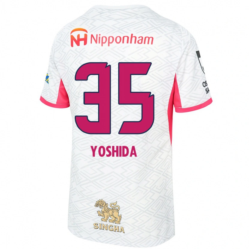Danxen Homem Camisola Yuji Yoshida #35 Branco Rosa Sakura Alternativa 2025/26 Camisa Brasil