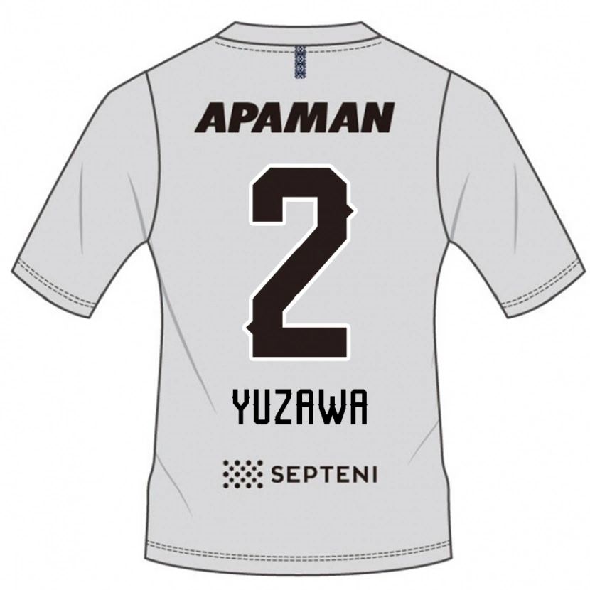 Danxen Homem Camisola Masato Yuzawa #2 Cinza Claro Alternativa 2025/26 Camisa Brasil