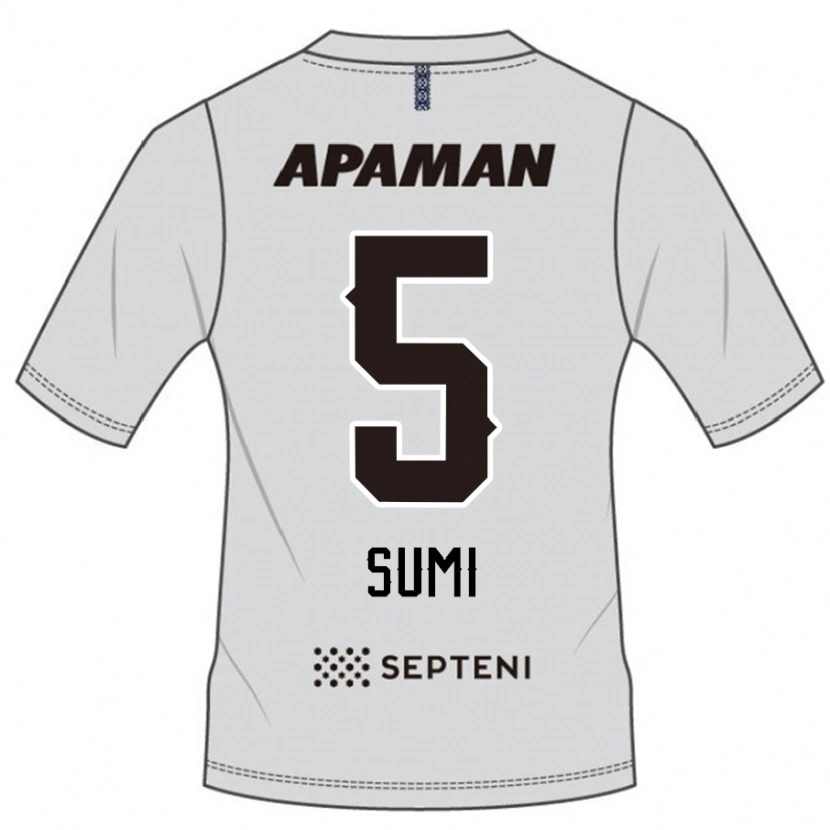 Danxen Homem Camisola Kotaro Sumi #5 Cinza Claro Alternativa 2025/26 Camisa Brasil