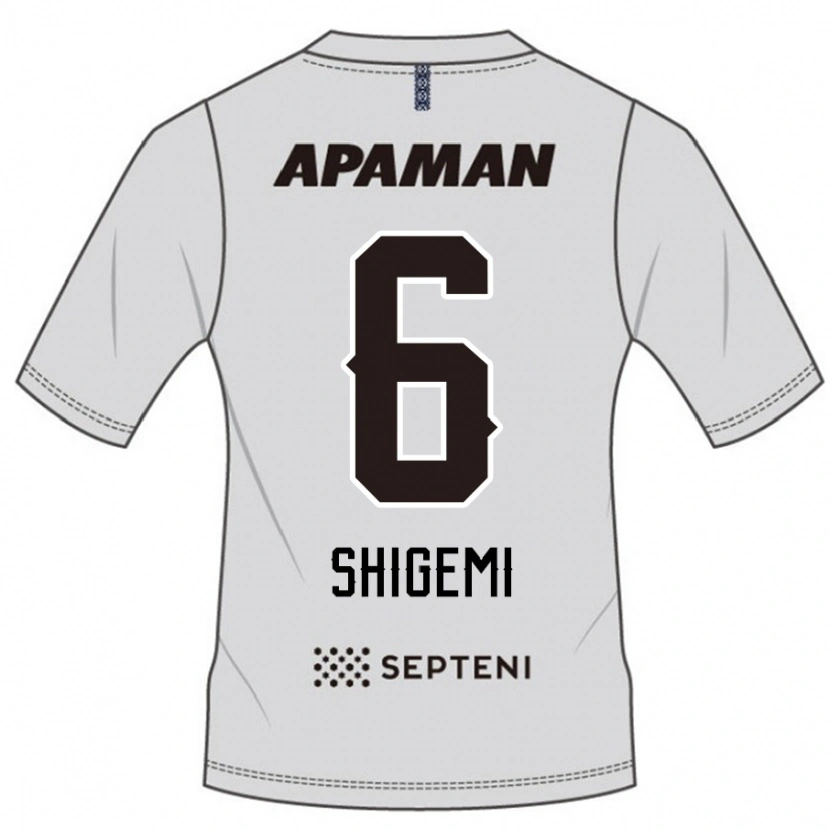 Danxen Homem Camisola Masato Shigemi #6 Cinza Claro Alternativa 2025/26 Camisa Brasil