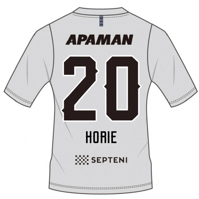 Danxen Homem Camisola Hibiki Horie #20 Cinza Claro Alternativa 2025/26 Camisa Brasil