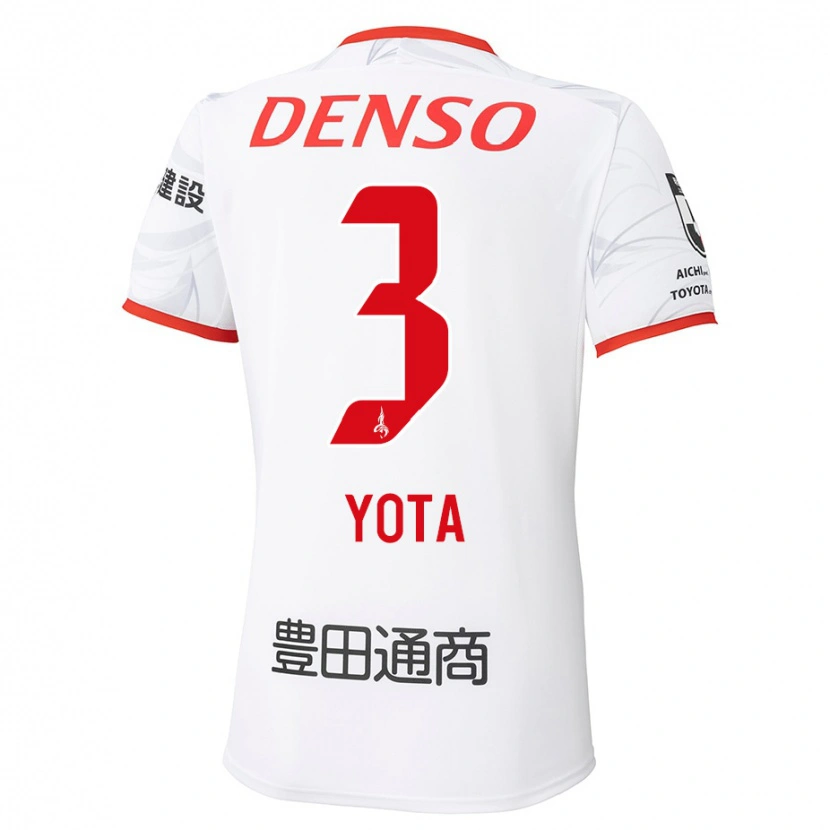 Danxen Homem Camisola Yota Sato #3 Branco Vermelho Alternativa 2025/26 Camisa Brasil