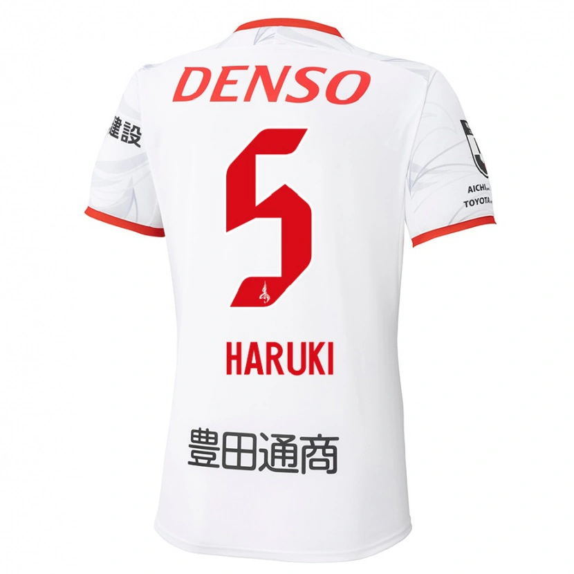 Danxen Homem Camisola Haruki Yoshida #5 Branco Vermelho Alternativa 2025/26 Camisa Brasil