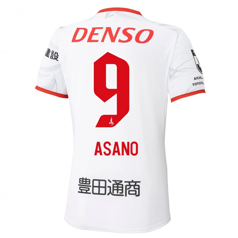 Danxen Homem Camisola Yuya Asano #9 Branco Vermelho Alternativa 2025/26 Camisa Brasil