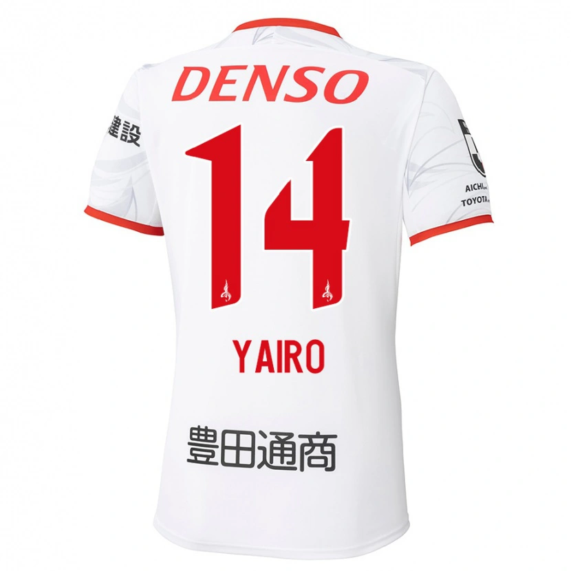 Danxen Homem Camisola Mahito Yairo #14 Branco Vermelho Alternativa 2025/26 Camisa Brasil