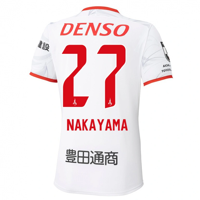 Danxen Homem Camisola Katsuhiro Nakayama #27 Branco Vermelho Alternativa 2025/26 Camisa Brasil