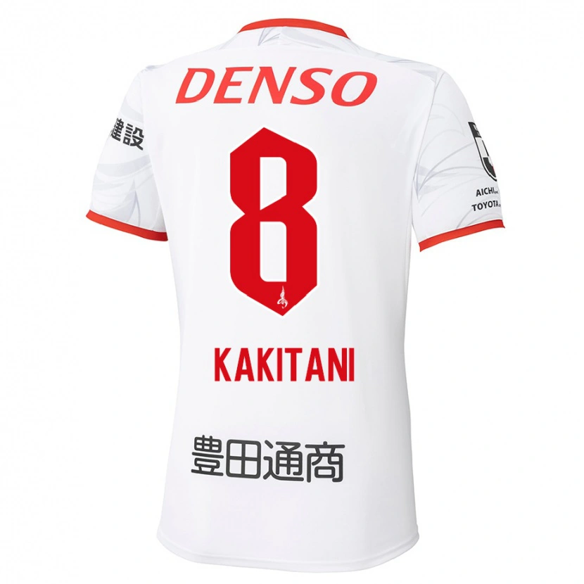 Danxen Homem Camisola Yoichiro Kakitani #8 Branco Vermelho Alternativa 2025/26 Camisa Brasil