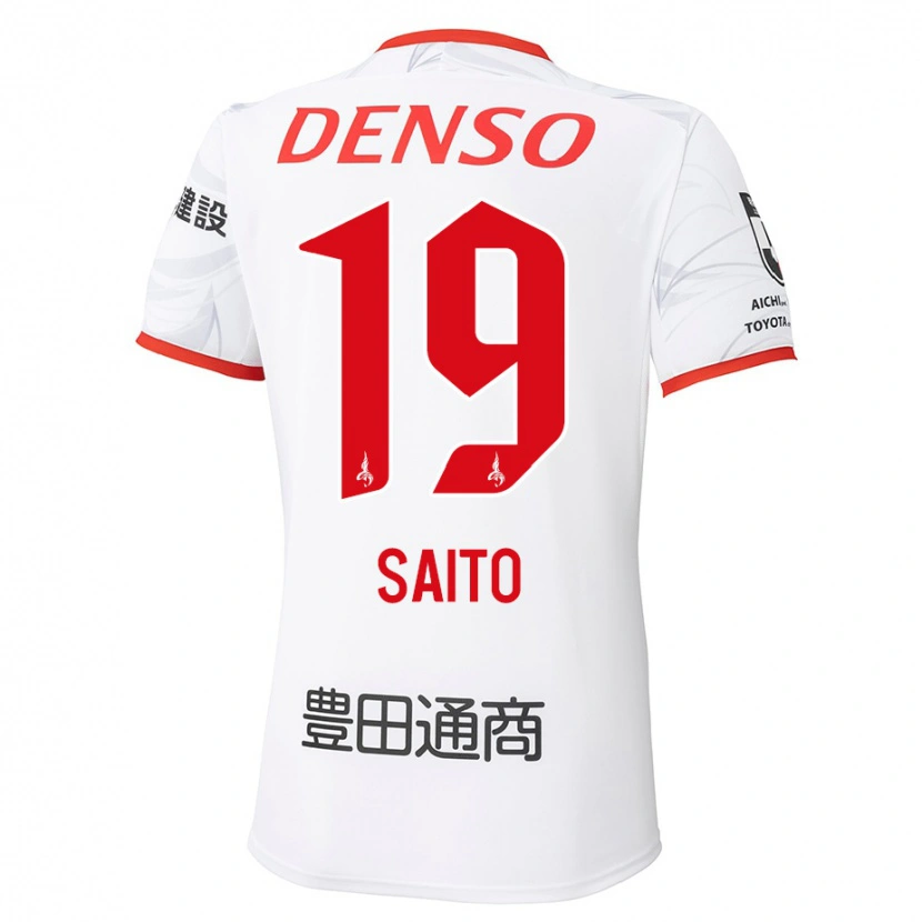 Danxen Homem Camisola Manabu Saito #19 Branco Vermelho Alternativa 2025/26 Camisa Brasil