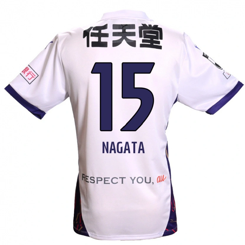 Danxen Homem Camisola Kodai Nagata #15 Branco Roxo Preto Alternativa 2025/26 Camisa Brasil