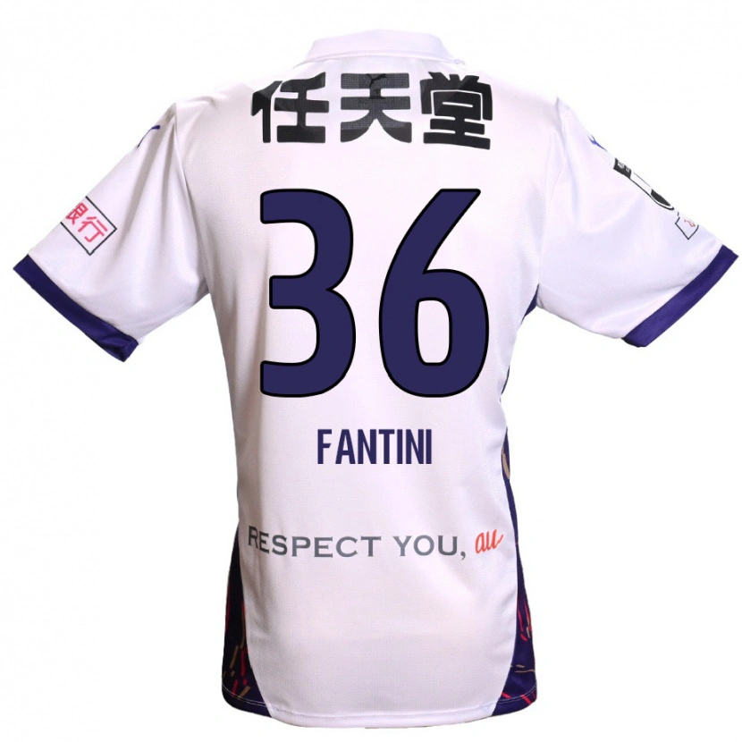 Danxen Homem Camisola Akira Fantini #36 Branco Roxo Preto Alternativa 2025/26 Camisa Brasil