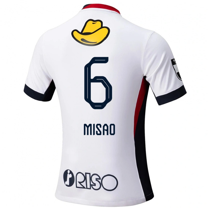 Danxen Homem Camisola Kento Misao #6 Branco Preto Alternativa 2025/26 Camisa Brasil