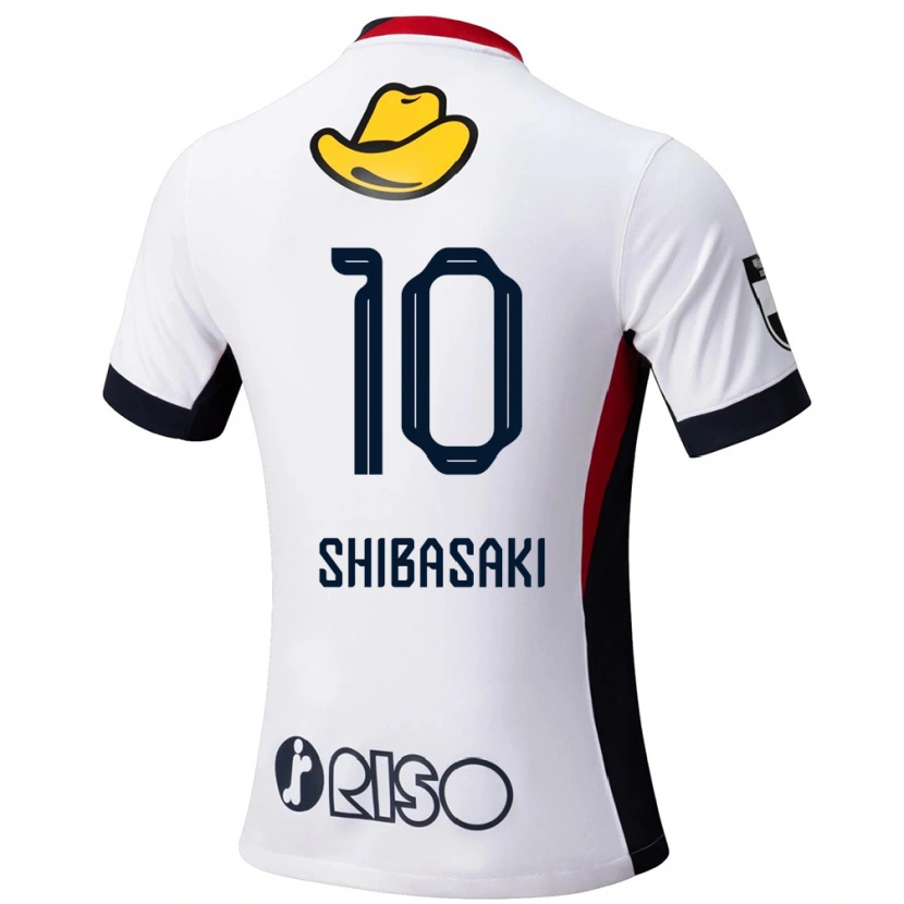 Danxen Homem Camisola Gaku Shibasaki #10 Branco Preto Alternativa 2025/26 Camisa Brasil