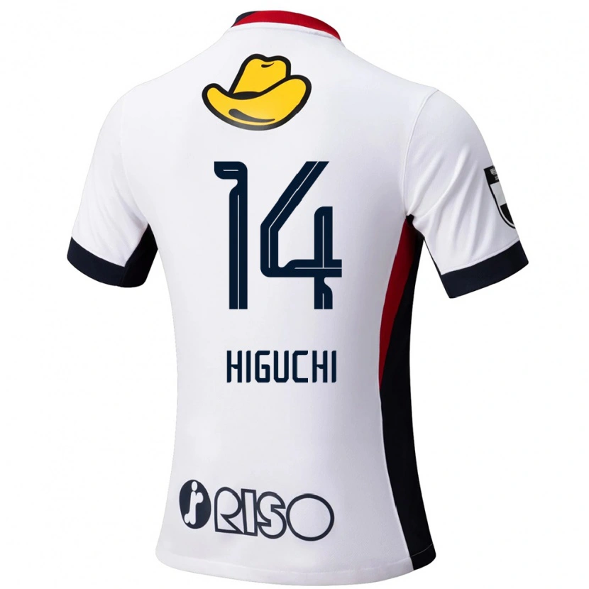 Danxen Homem Camisola Yuta Higuchi #14 Branco Preto Alternativa 2025/26 Camisa Brasil
