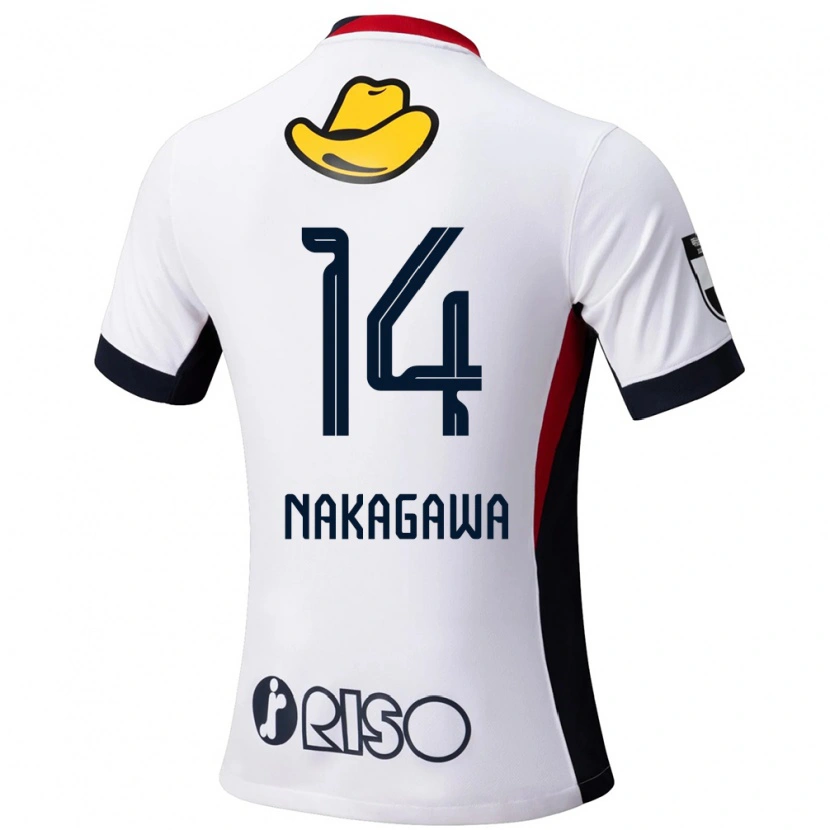 Danxen Homem Camisola Sora Nakagawa #14 Branco Preto Alternativa 2025/26 Camisa Brasil