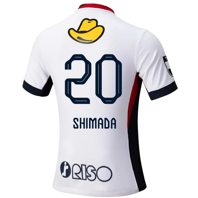 Danxen Homem Camisola Victor Shimada #20 Branco Preto Alternativa 2025/26 Camisa Brasil