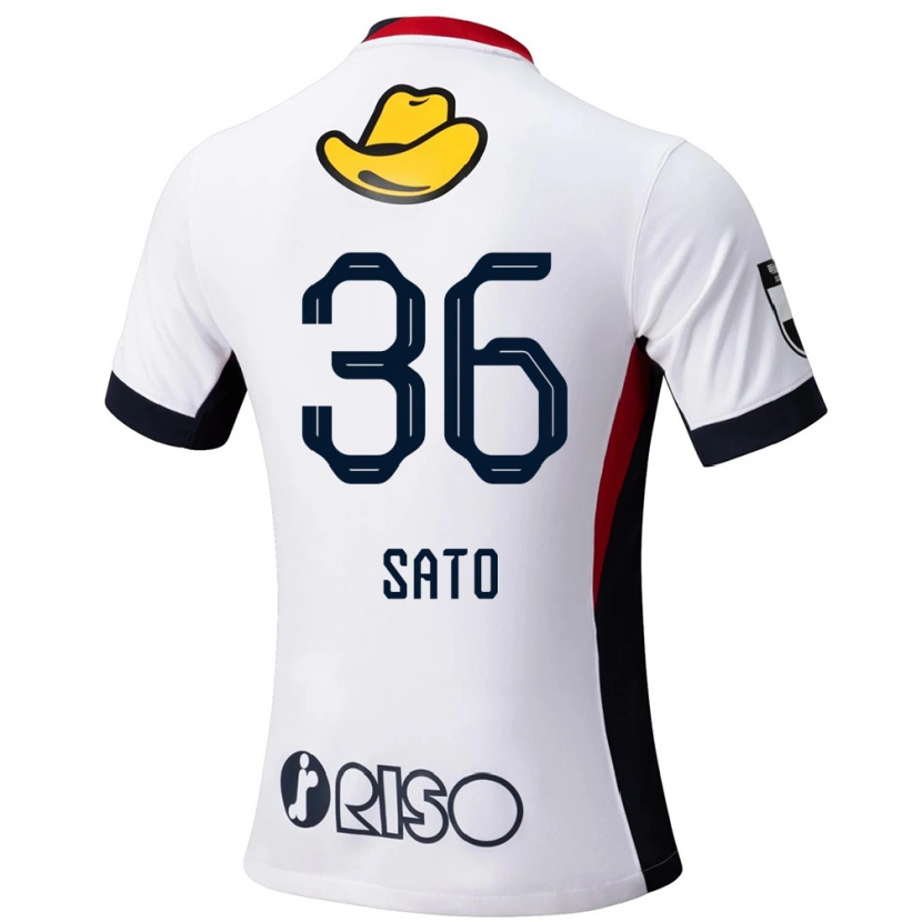 Danxen Homem Camisola Mihiro Sato #36 Branco Preto Alternativa 2025/26 Camisa Brasil