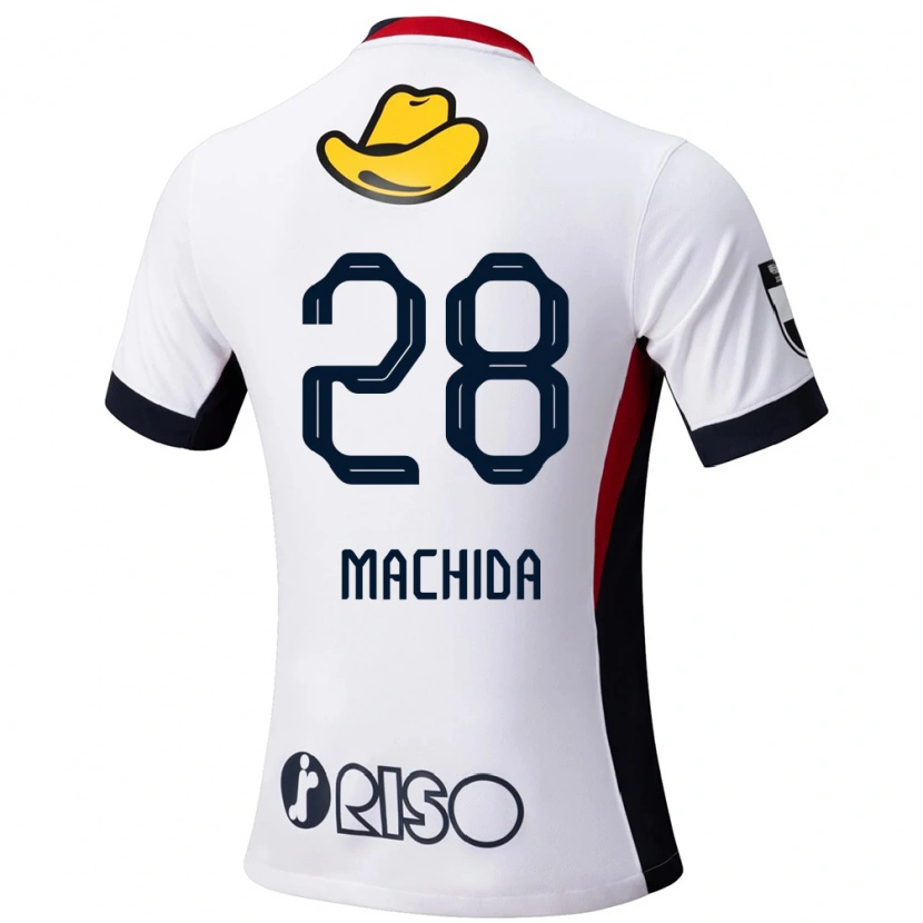 Danxen Homem Camisola Koki Machida #28 Branco Preto Alternativa 2025/26 Camisa Brasil
