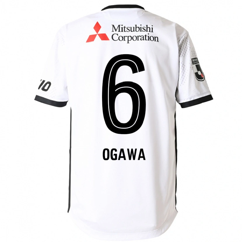 Danxen Homem Camisola Ryoya Ogawa #6 Branco Preto Alternativa 2025/26 Camisa Brasil