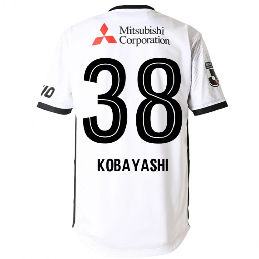 Danxen Homem Camisola Riku Kobayashi #38 Branco Preto Alternativa 2025/26 Camisa Brasil