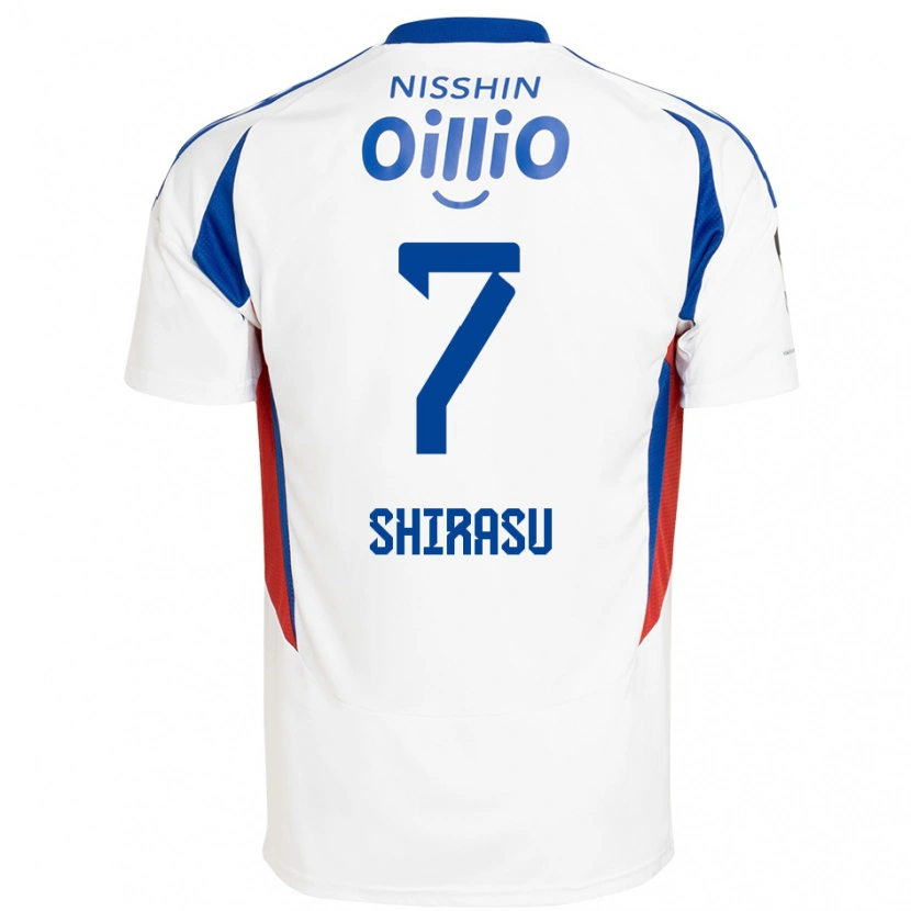 Danxen Homem Camisola Kento Shirasu #7 Branco Azul Royal Alternativa 2025/26 Camisa Brasil