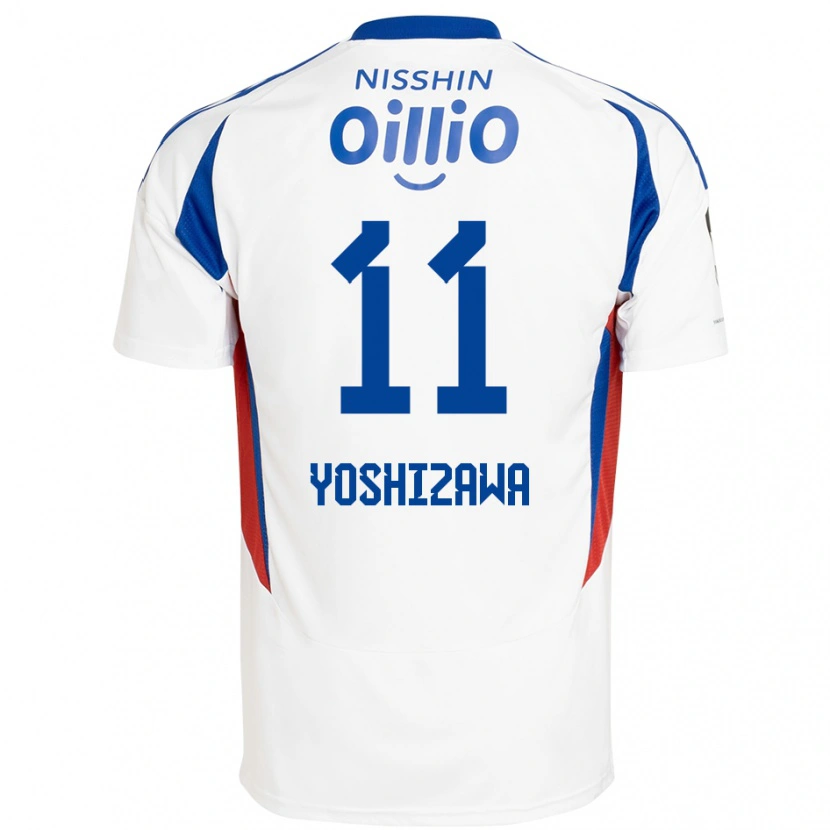 Danxen Homem Camisola Mirai Yoshizawa #11 Branco Azul Royal Alternativa 2025/26 Camisa Brasil