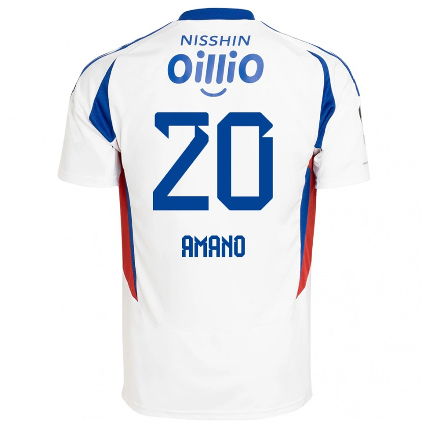Danxen Homem Camisola Jun Amano #20 Branco Azul Royal Alternativa 2025/26 Camisa Brasil