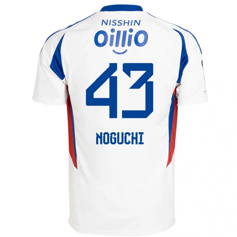 Danxen Homem Camisola Reno Noguchi #43 Branco Azul Royal Alternativa 2025/26 Camisa Brasil