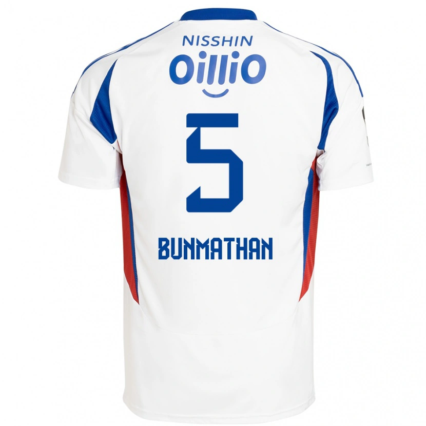 Danxen Homem Camisola Theerathon Bunmathan #5 Branco Azul Royal Alternativa 2025/26 Camisa Brasil