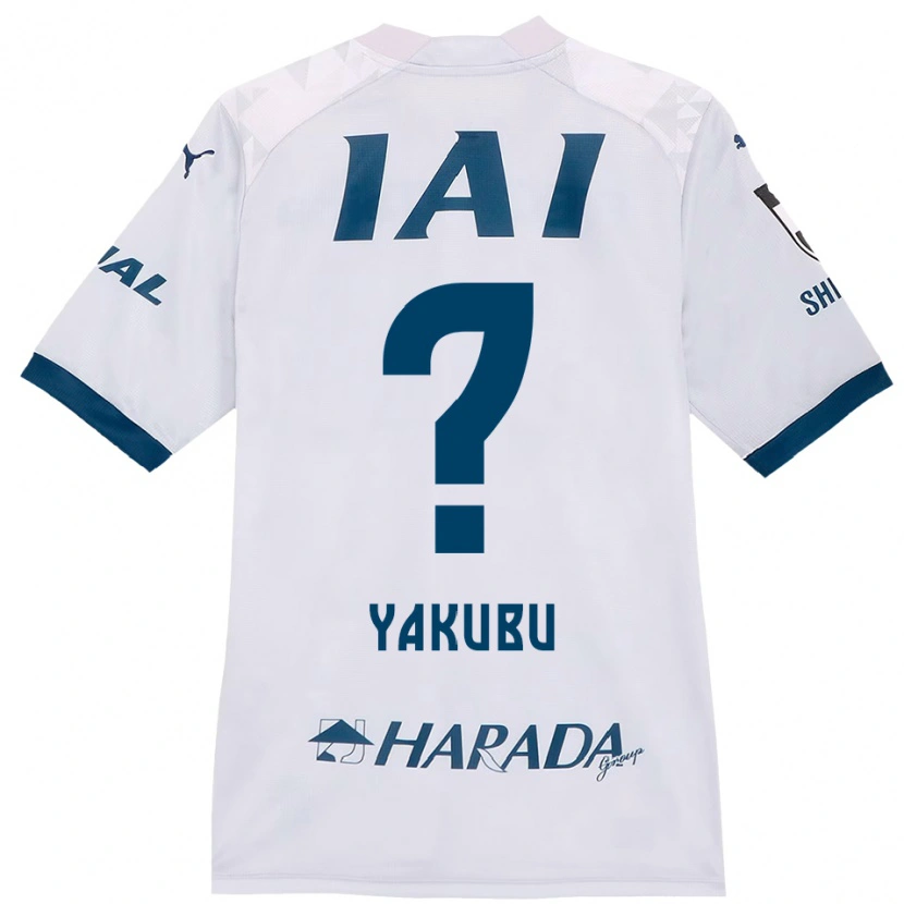 Danxen Homem Camisola Aziz Yakubu #0 Branco Azul Royal Alternativa 2025/26 Camisa Brasil