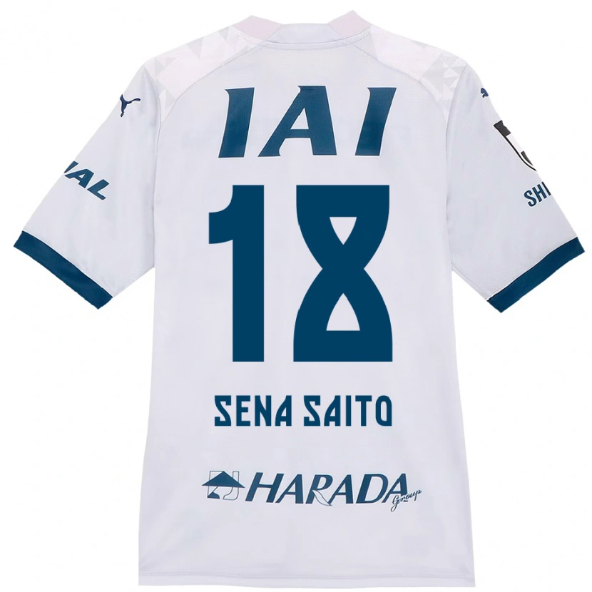 Danxen Homem Camisola Sena Saito #18 Branco Azul Royal Alternativa 2025/26 Camisa Brasil