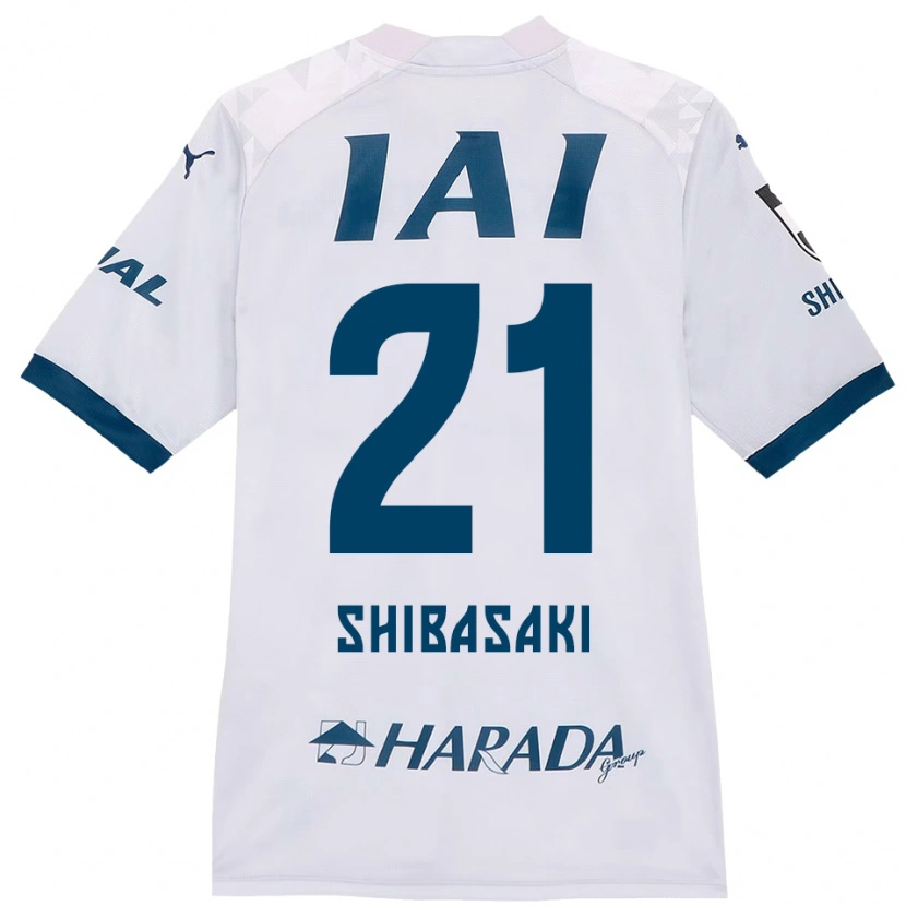 Danxen Homem Camisola Kaito Shibasaki #21 Branco Azul Royal Alternativa 2025/26 Camisa Brasil