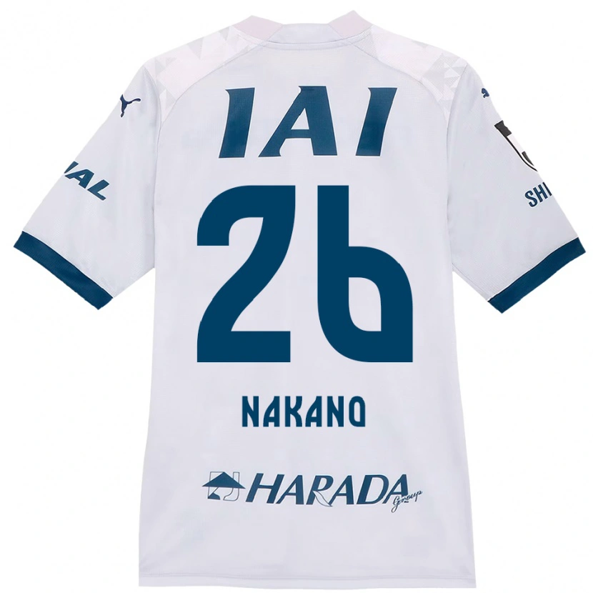 Danxen Homem Camisola Takeru Nakano #26 Branco Azul Royal Alternativa 2025/26 Camisa Brasil