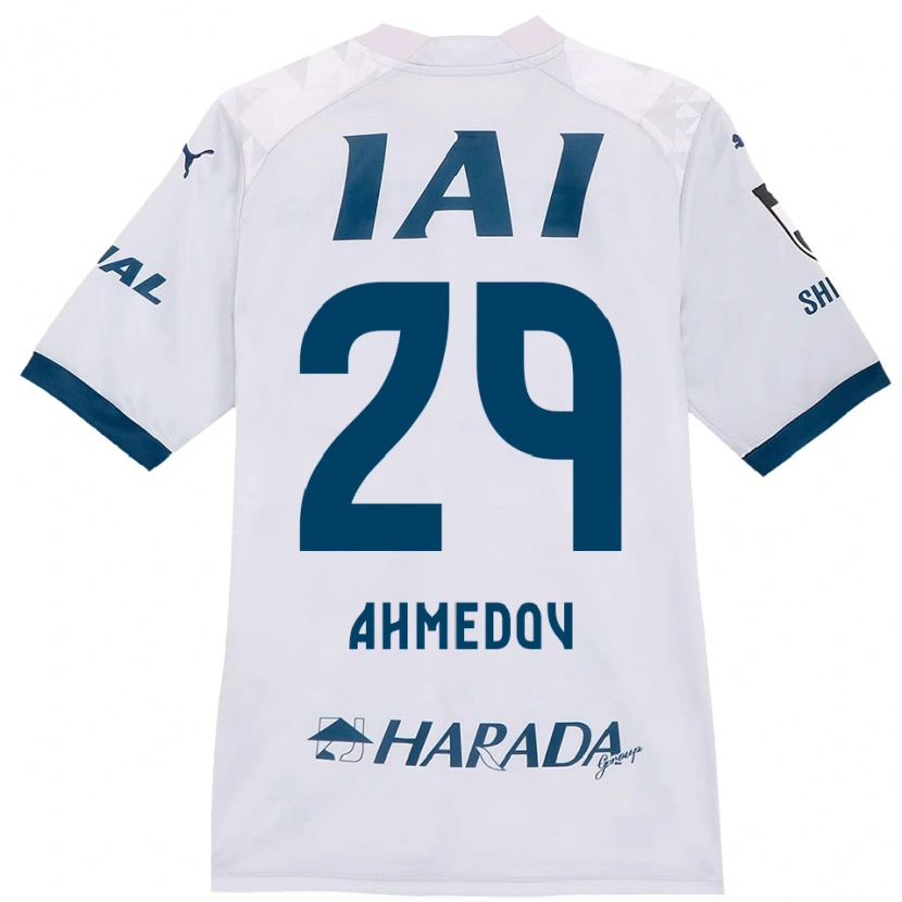 Danxen Homem Camisola Ahmed Ahmedov #29 Branco Azul Royal Alternativa 2025/26 Camisa Brasil