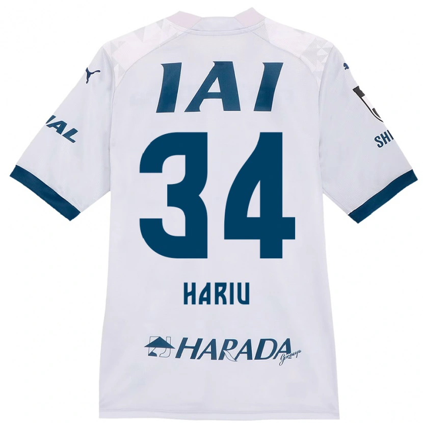 Danxen Homem Camisola Ryota Hariu #34 Branco Azul Royal Alternativa 2025/26 Camisa Brasil