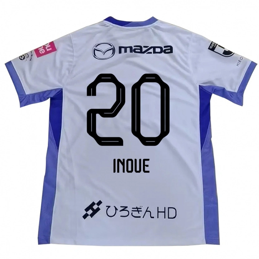 Danxen Homem Camisola Shion Inoue #20 Branco Laranja Alternativa 2025/26 Camisa Brasil