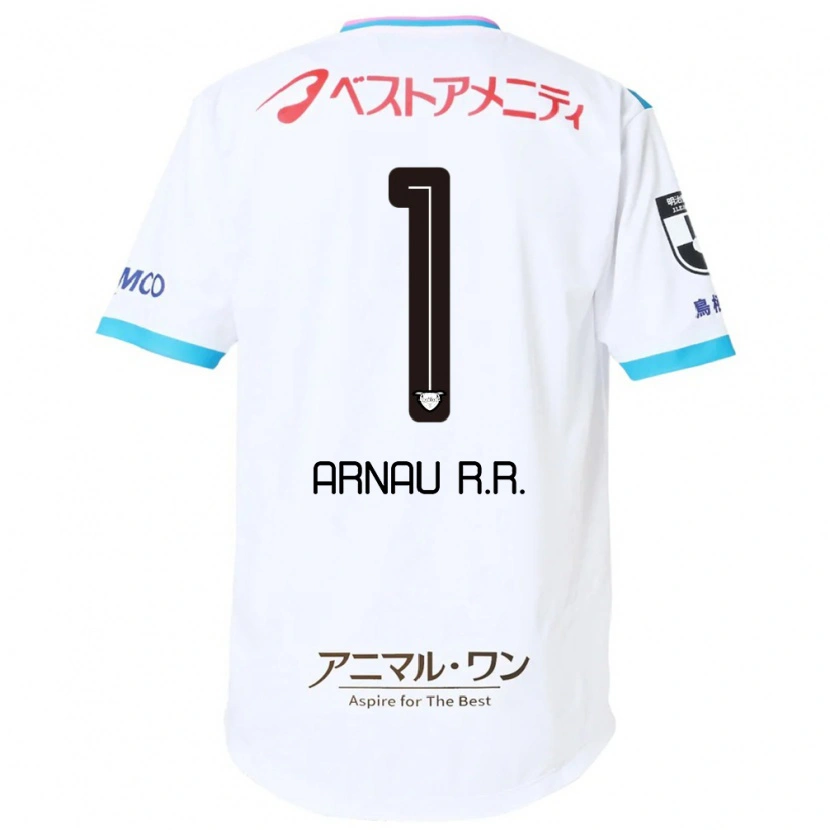 Danxen Homem Camisola Arnau Riera #1 Branco Rosa Alternativa 2025/26 Camisa Brasil