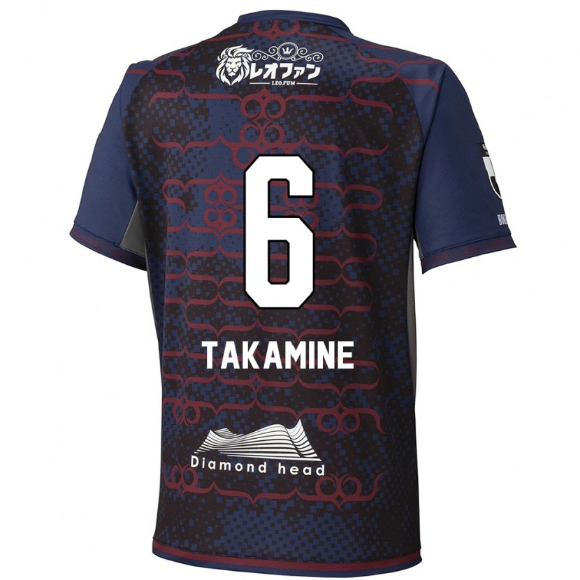 Danxen Homem Camisola Tomoki Takamine #6 Azul Vermelho Alternativa 2025/26 Camisa Brasil
