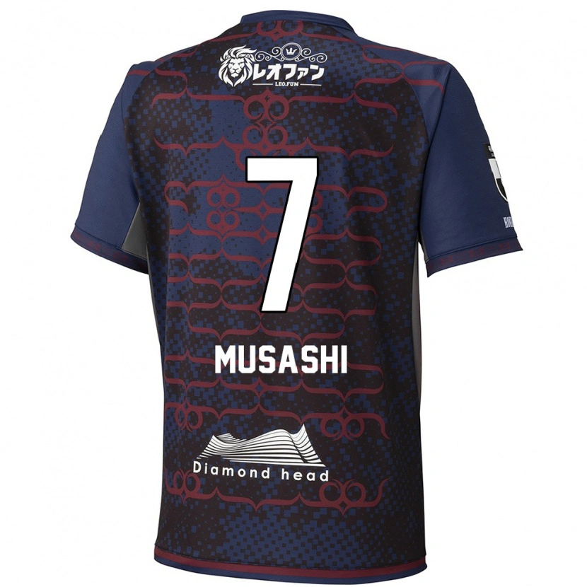 Danxen Homem Camisola Musashi Suzuki #7 Azul Vermelho Alternativa 2025/26 Camisa Brasil