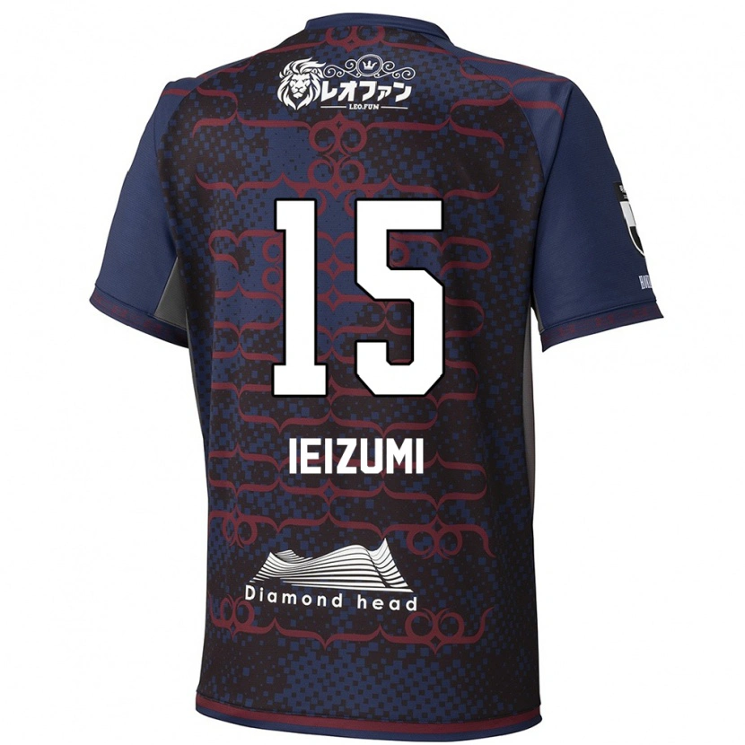 Danxen Homem Camisola Rei Ieizumi #15 Azul Vermelho Alternativa 2025/26 Camisa Brasil