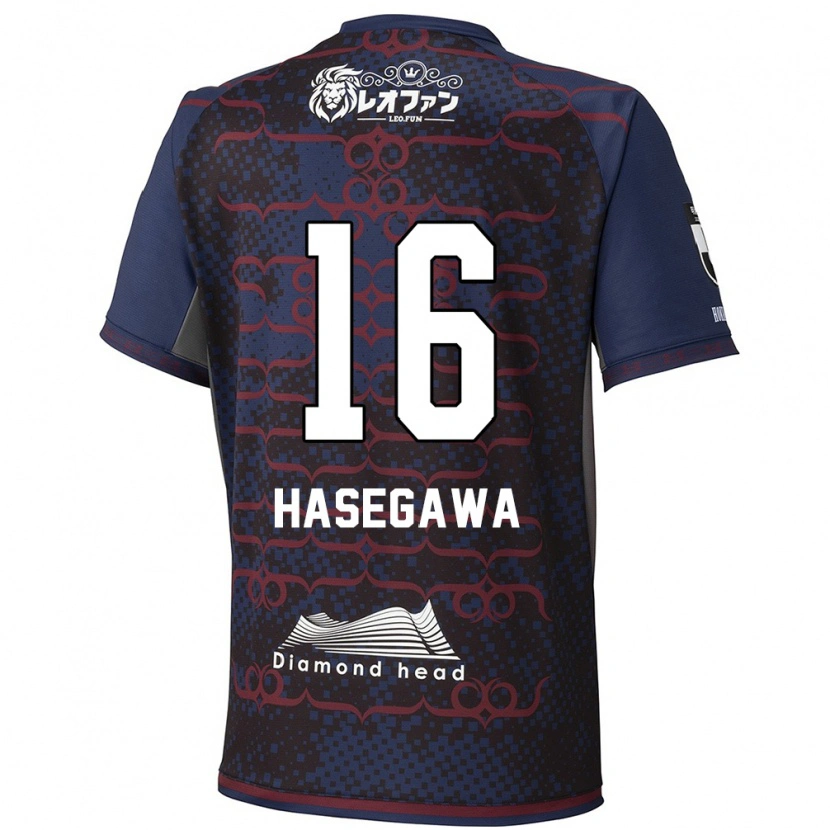 Danxen Homem Camisola Tatsuya Hasegawa #16 Azul Vermelho Alternativa 2025/26 Camisa Brasil