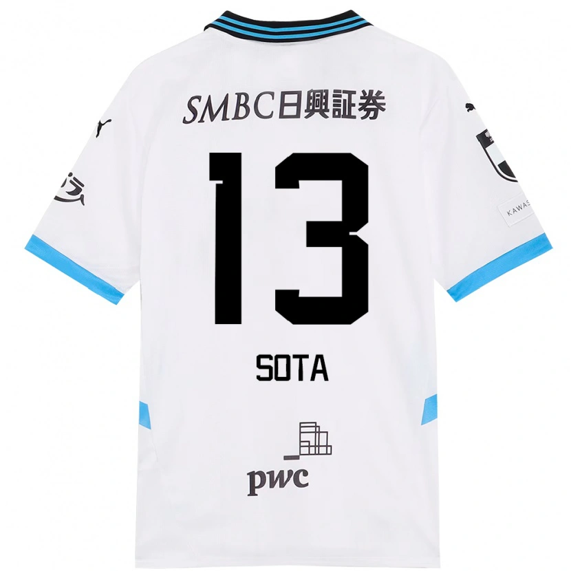 Danxen Homem Camisola Sota Miura #13 Branco Azul Celeste Alternativa 2025/26 Camisa Brasil