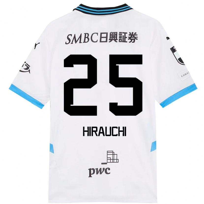 Danxen Homem Camisola Issei Hirauchi #25 Branco Azul Celeste Alternativa 2025/26 Camisa Brasil