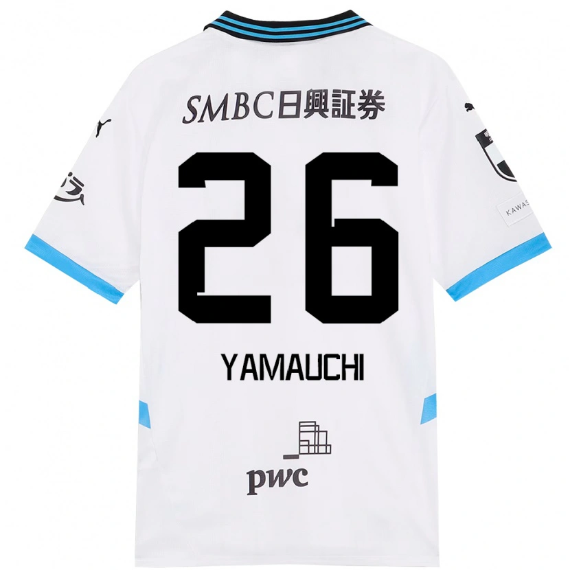 Danxen Homem Camisola Hinata Yamauchi #26 Branco Azul Celeste Alternativa 2025/26 Camisa Brasil