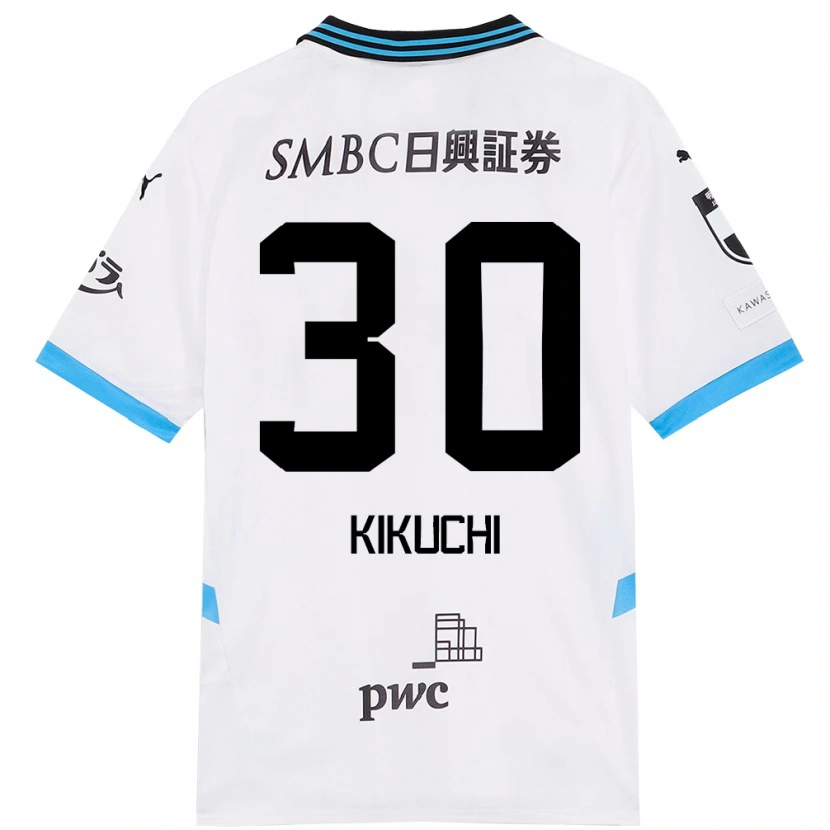 Danxen Homem Camisola Kyo Kikuchi #30 Branco Azul Celeste Alternativa 2025/26 Camisa Brasil